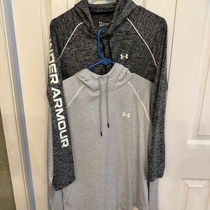 2 like new light under armour hoodies. Large. Women’s